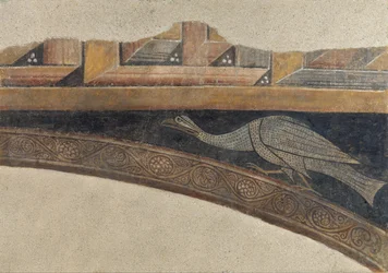 Griechische Bordüre und Vogel aus Arlanza